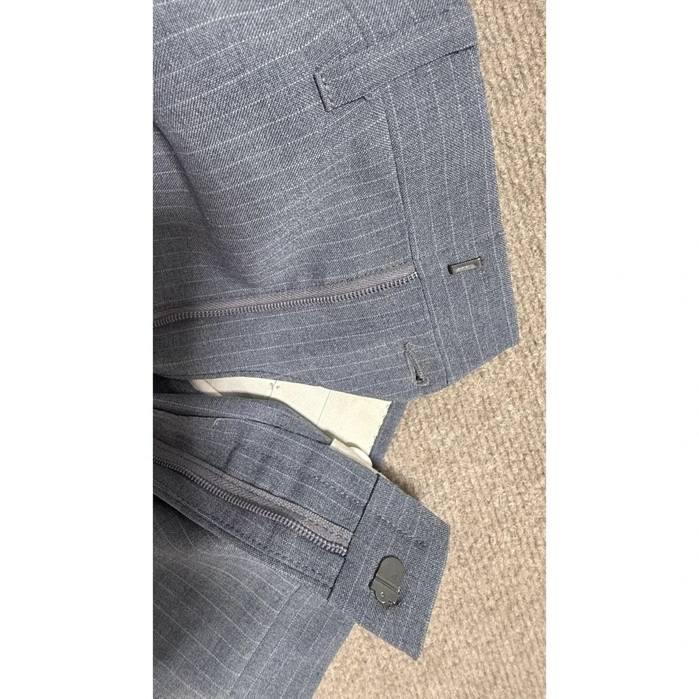 Vintage Richman Suit Mens‎ 42 36x32 Gray Pinstripe 2 Piece Jacket Pants Set